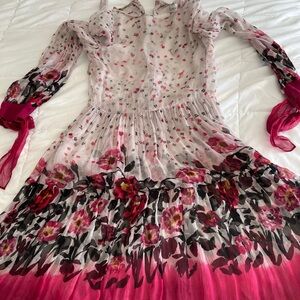 red Valentino gorgeous silk dress